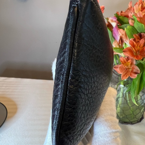 COACH Vintage Pebble Leather Wristlet | Black EUC - Picture 5 of 9